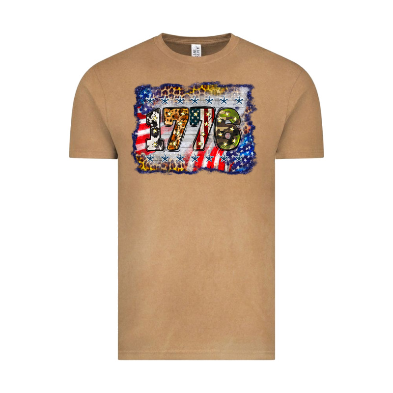 1776 4th Of July Background Vintage Tee by BarkalooDesign | Teevron
