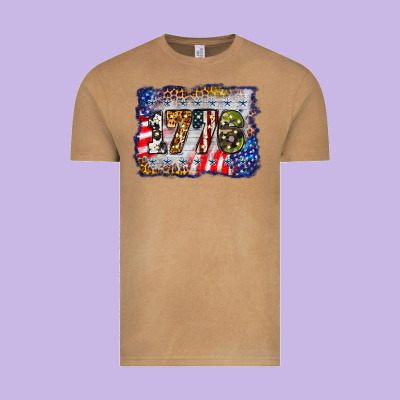 1776 4th Of July Background Vintage Tee Designed By Barkaloodesign