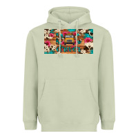 Matcha bus driver school bus cowhide license plate Heavyweight Hoodie - Artiststas