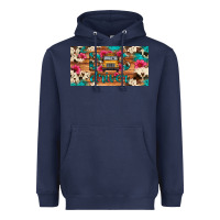 Navy bus driver school bus cowhide license plate Heavyweight Hoodie - Artiststas