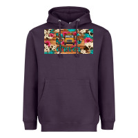 Plum bus driver school bus cowhide license plate Heavyweight Hoodie - Artiststas