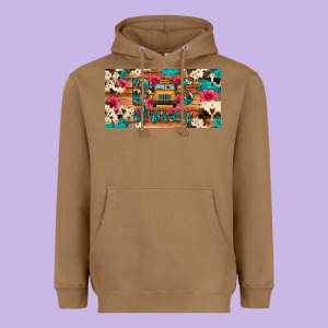 Bus Driver School Bus Cowhide License Plate Heavyweight Hoodie Designed By Artiststas