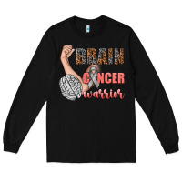 Black brain cancer warrior Long Sleeve Tee - texasbilliewilder