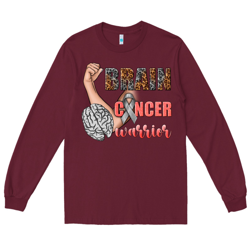 Brain Cancer Warrior Long Sleeve Tee by texasbilliewilder | Teevron