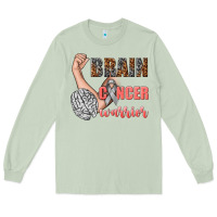Matcha brain cancer warrior Long Sleeve Tee - texasbilliewilder