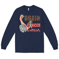 Navy brain cancer warrior Long Sleeve Tee - texasbilliewilder