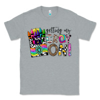 Heather Grey getting my cray on Classic Tee - CowhideDigitalArt