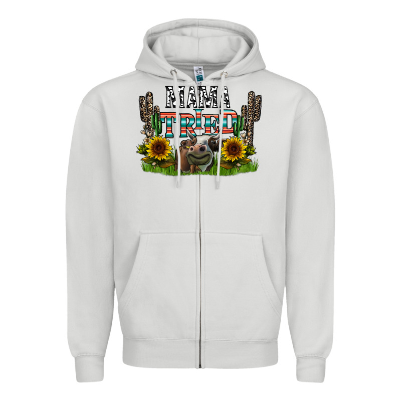 Mama Tried1 Zipper Hoodie by CowhideDigitalArt | Teevron