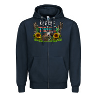 Navy mama tried1 Zipper Hoodie - CowhideDigitalArt