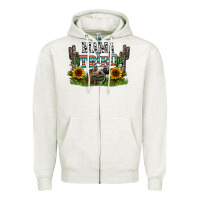 Oatmeal Heather mama tried1 Zipper Hoodie - CowhideDigitalArt