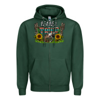 Sports Green mama tried1 Zipper Hoodie - CowhideDigitalArt