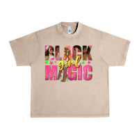 French Oak black girl magic with afro black women Urban Heavy Tee - texasbilliewilder