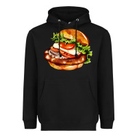 American Hamburger Heavyweight Hoodie | Teevron
