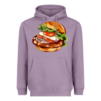Lavender American hamburger Heavyweight Hoodie - AdoDesignShop