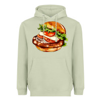 Matcha American hamburger Heavyweight Hoodie - AdoDesignShop