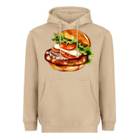 Mushroom American hamburger Heavyweight Hoodie - AdoDesignShop