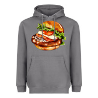 Storm American hamburger Heavyweight Hoodie - AdoDesignShop