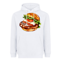 White American hamburger Heavyweight Hoodie - AdoDesignShop