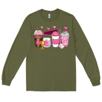 Army Green volleyball coffee cups Long Sleeve Tee - Zillion Design Studio