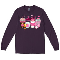 Plum volleyball coffee cups Long Sleeve Tee - Zillion Design Studio