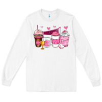 White volleyball coffee cups Long Sleeve Tee - Zillion Design Studio