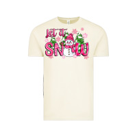 Vintage Arctic pink christmas let it snow Vintage Tee - Zillion Design Studio