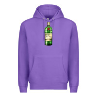 Purple have fun gin bottle Premium Hoodie - AdoDesignShop