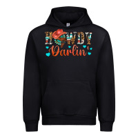 Black Western Howdy Darlin Urban Hoodie - BundleAndBundleShop