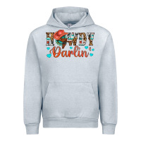 Heather Grey Western Howdy Darlin Urban Hoodie - BundleAndBundleShop