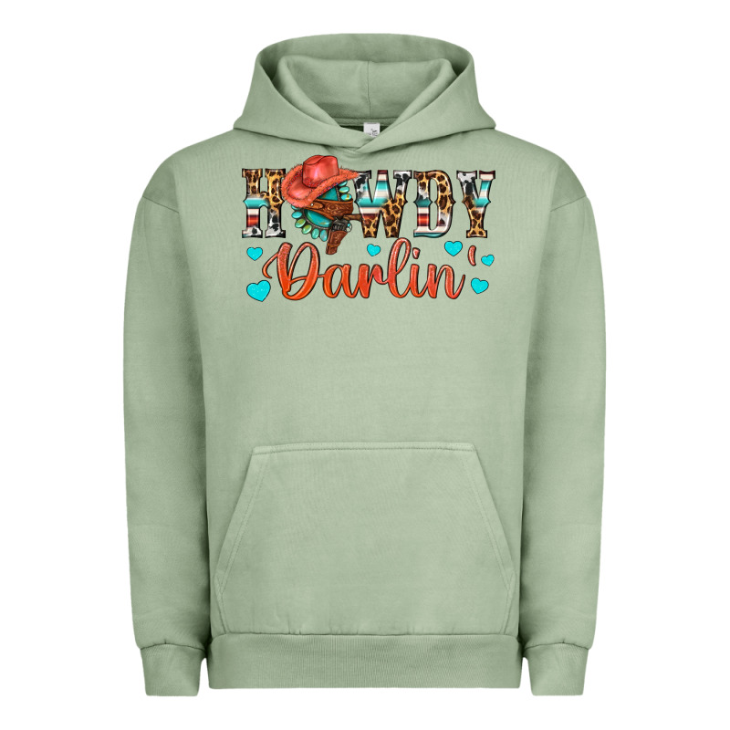 Western Howdy Darlin Urban Hoodie by BundleAndBundleShop | Teevron