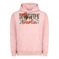 Pigment Salmon Western Howdy Darlin Urban Hoodie - BundleAndBundleShop