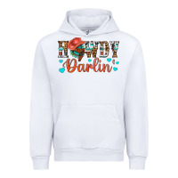 White Western Howdy Darlin Urban Hoodie - BundleAndBundleShop