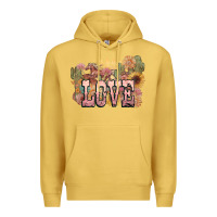 Antique Gold love horse western floral Premium Hoodie - NancyCooperArtShop