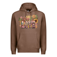 Chestnut love horse western floral Premium Hoodie - NancyCooperArtShop