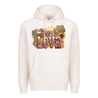 Love Horse Western Floral Premium Hoodie | Teevron