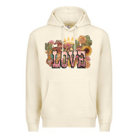 Sandshell love horse western floral Premium Hoodie - NancyCooperArtShop