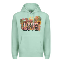 Seafoam love horse western floral Premium Hoodie - NancyCooperArtShop