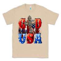 Mushroom God bless the USA  4th of july Classic Tee - CowGirlArtShop