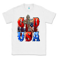 White God bless the USA  4th of july Classic Tee - CowGirlArtShop