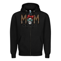 Black mom life Zipper Hoodie - CowhideDigitalArt