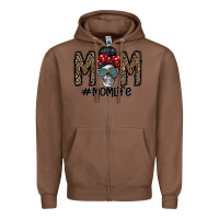 Chestnut mom life Zipper Hoodie - CowhideDigitalArt