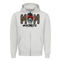 Dove Grey mom life Zipper Hoodie - CowhideDigitalArt