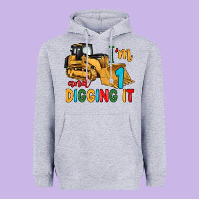 I'm 1 And Digging It Heavyweight Hoodie Designed By Artiststas