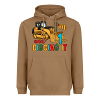 Toasted Coconut i'm 1 and digging it Heavyweight Hoodie - Artiststas