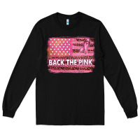 Black Back The Pink American Flag Long Sleeve Tee - texasbilliewilder