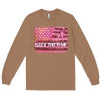 Toasted Coconut Back The Pink American Flag Long Sleeve Tee - texasbilliewilder