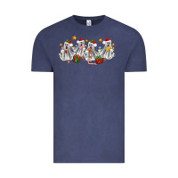 Vintage Denim pantasmas ghost christmas Vintage Tee - Zillion Design Studio