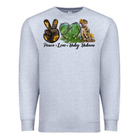 Heather Grey Peace Love Baby Baboon Premium Sweatshirt - LillyAllenDesigns