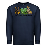 Navy Peace Love Baby Baboon Premium Sweatshirt - LillyAllenDesigns