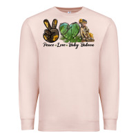 Pale Pink Peace Love Baby Baboon Premium Sweatshirt - LillyAllenDesigns